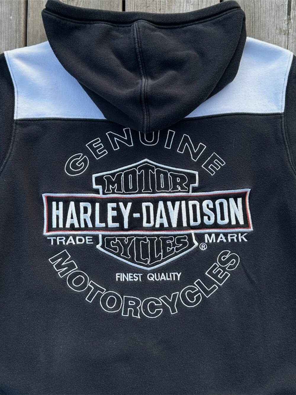 2010s harley davidson zip up hoodie embroidered - Picture 5 of 5